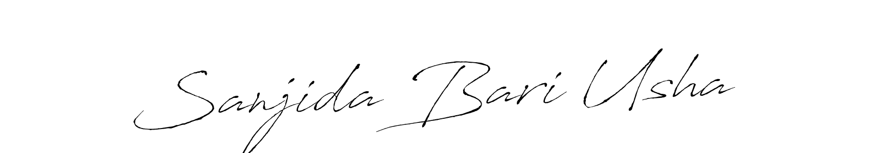 How to make Sanjida Bari Usha signature? Antro_Vectra is a professional autograph style. Create handwritten signature for Sanjida Bari Usha name. Sanjida Bari Usha signature style 6 images and pictures png