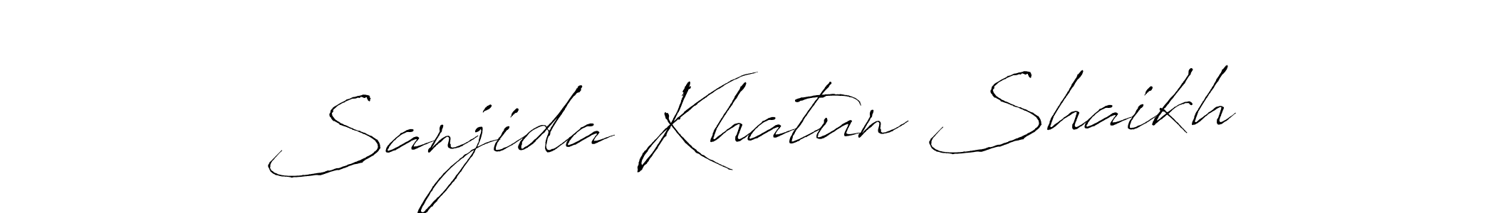 Antro_Vectra is a professional signature style that is perfect for those who want to add a touch of class to their signature. It is also a great choice for those who want to make their signature more unique. Get Sanjida Khatun Shaikh name to fancy signature for free. Sanjida Khatun Shaikh signature style 6 images and pictures png