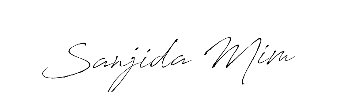 Make a beautiful signature design for name Sanjida Mim. With this signature (Antro_Vectra) style, you can create a handwritten signature for free. Sanjida Mim signature style 6 images and pictures png