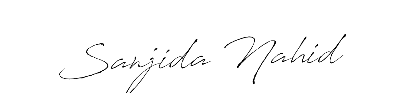 Check out images of Autograph of Sanjida Nahid name. Actor Sanjida Nahid Signature Style. Antro_Vectra is a professional sign style online. Sanjida Nahid signature style 6 images and pictures png