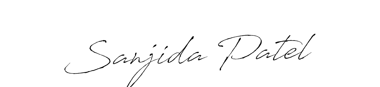 Design your own signature with our free online signature maker. With this signature software, you can create a handwritten (Antro_Vectra) signature for name Sanjida Patel. Sanjida Patel signature style 6 images and pictures png