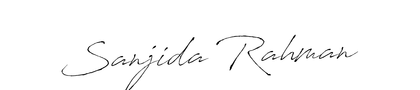 Create a beautiful signature design for name Sanjida Rahman. With this signature (Antro_Vectra) fonts, you can make a handwritten signature for free. Sanjida Rahman signature style 6 images and pictures png