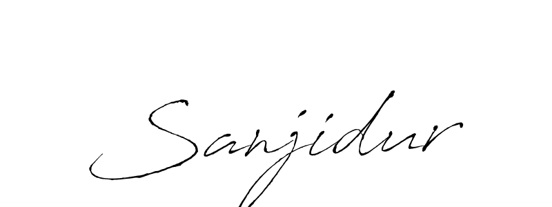 You should practise on your own different ways (Antro_Vectra) to write your name (Sanjidur) in signature. don't let someone else do it for you. Sanjidur signature style 6 images and pictures png