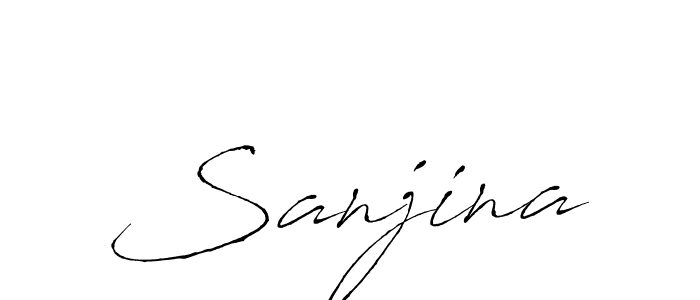 How to make Sanjina name signature. Use Antro_Vectra style for creating short signs online. This is the latest handwritten sign. Sanjina signature style 6 images and pictures png