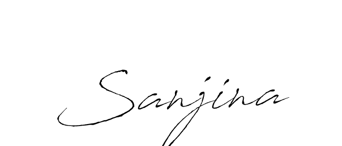 How to make Sanjina name signature. Use Antro_Vectra style for creating short signs online. This is the latest handwritten sign. Sanjina signature style 6 images and pictures png