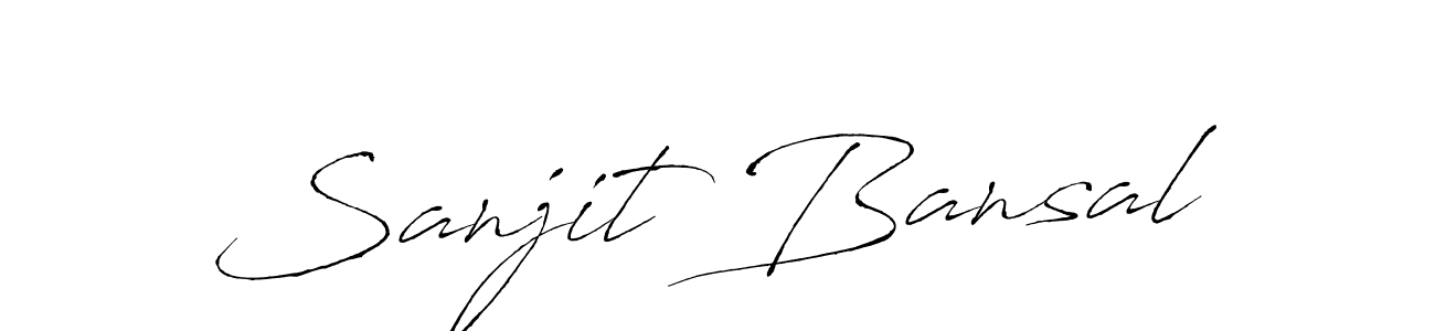 Also we have Sanjit Bansal name is the best signature style. Create professional handwritten signature collection using Antro_Vectra autograph style. Sanjit Bansal signature style 6 images and pictures png