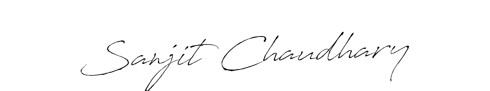 How to make Sanjit Chaudhary signature? Antro_Vectra is a professional autograph style. Create handwritten signature for Sanjit Chaudhary name. Sanjit Chaudhary signature style 6 images and pictures png