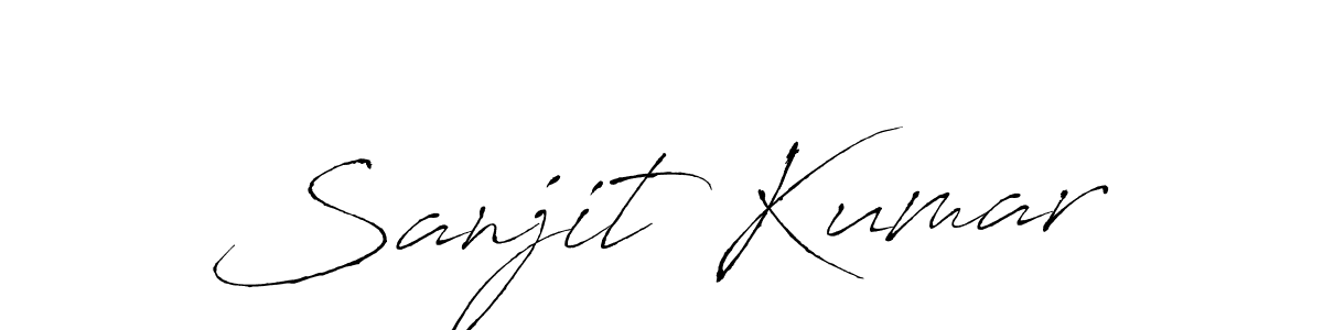 The best way (Antro_Vectra) to make a short signature is to pick only two or three words in your name. The name Sanjit Kumar include a total of six letters. For converting this name. Sanjit Kumar signature style 6 images and pictures png