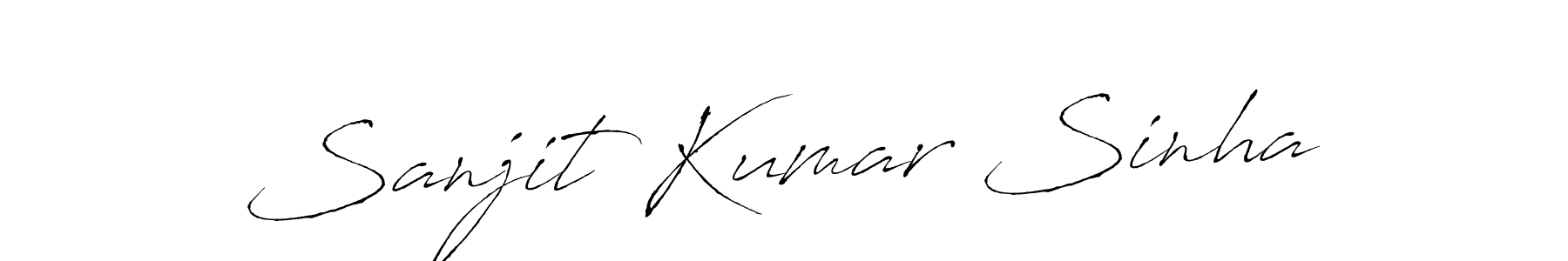 Also we have Sanjit Kumar Sinha name is the best signature style. Create professional handwritten signature collection using Antro_Vectra autograph style. Sanjit Kumar Sinha signature style 6 images and pictures png