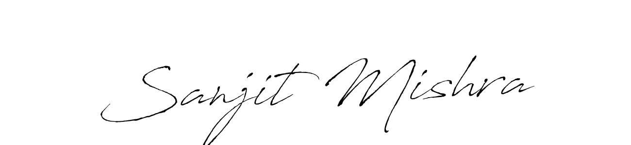 You should practise on your own different ways (Antro_Vectra) to write your name (Sanjit Mishra) in signature. don't let someone else do it for you. Sanjit Mishra signature style 6 images and pictures png