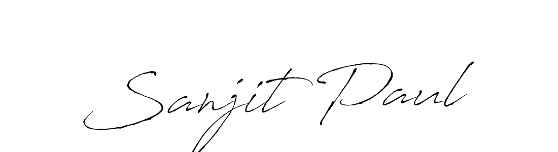 Design your own signature with our free online signature maker. With this signature software, you can create a handwritten (Antro_Vectra) signature for name Sanjit Paul. Sanjit Paul signature style 6 images and pictures png