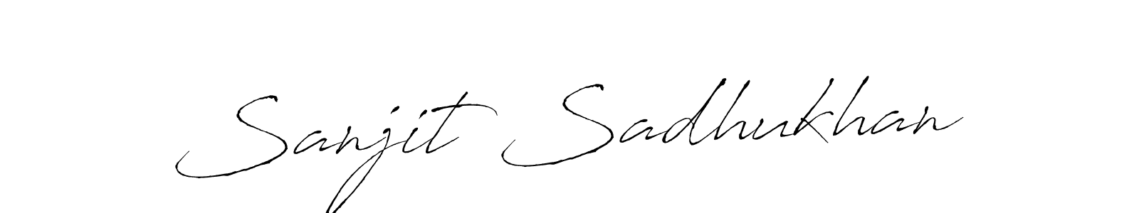 Design your own signature with our free online signature maker. With this signature software, you can create a handwritten (Antro_Vectra) signature for name Sanjit Sadhukhan. Sanjit Sadhukhan signature style 6 images and pictures png