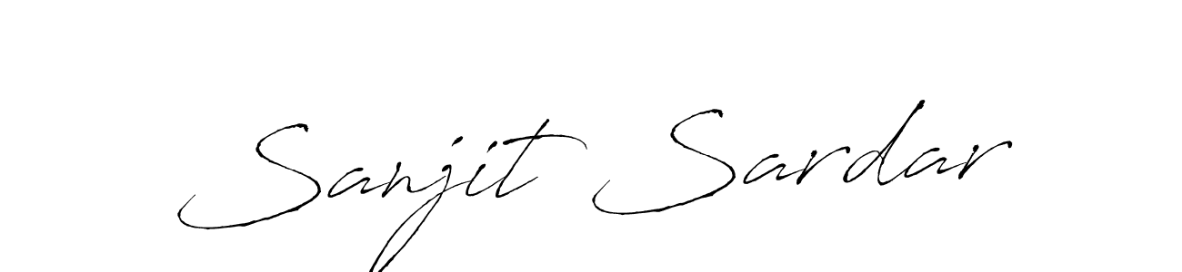 Sanjit Sardar stylish signature style. Best Handwritten Sign (Antro_Vectra) for my name. Handwritten Signature Collection Ideas for my name Sanjit Sardar. Sanjit Sardar signature style 6 images and pictures png