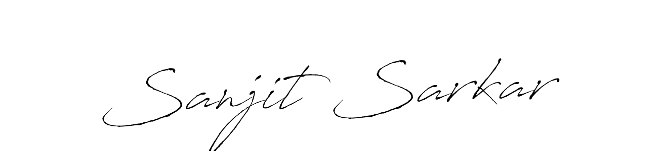 How to make Sanjit Sarkar signature? Antro_Vectra is a professional autograph style. Create handwritten signature for Sanjit Sarkar name. Sanjit Sarkar signature style 6 images and pictures png