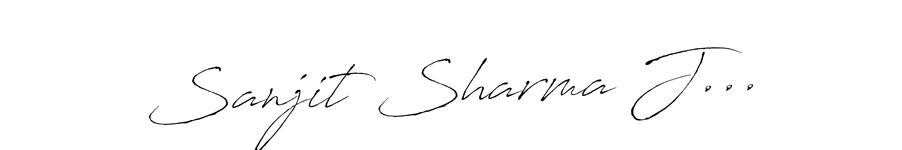 Design your own signature with our free online signature maker. With this signature software, you can create a handwritten (Antro_Vectra) signature for name Sanjit Sharma J.... Sanjit Sharma J... signature style 6 images and pictures png