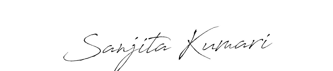 Create a beautiful signature design for name Sanjita Kumari. With this signature (Antro_Vectra) fonts, you can make a handwritten signature for free. Sanjita Kumari signature style 6 images and pictures png