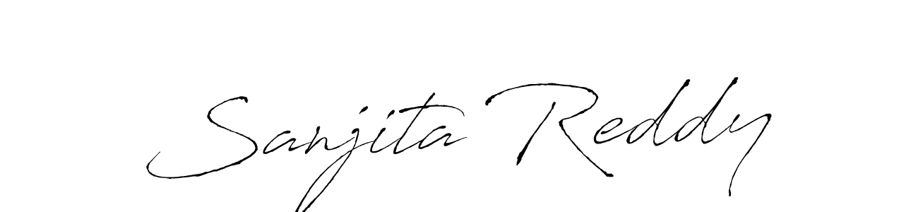 Also we have Sanjita Reddy name is the best signature style. Create professional handwritten signature collection using Antro_Vectra autograph style. Sanjita Reddy signature style 6 images and pictures png