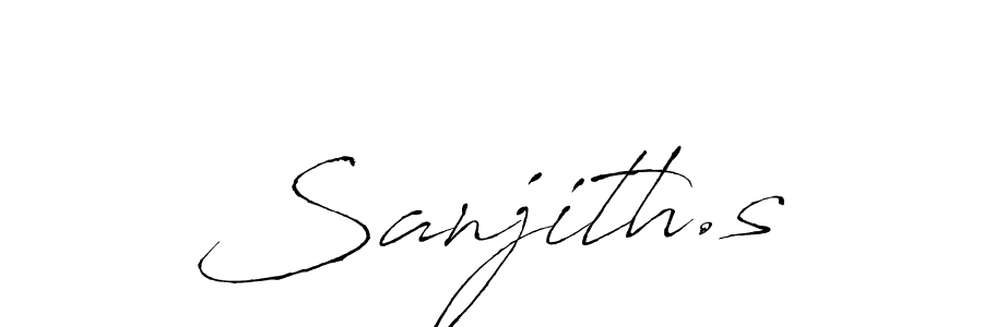 Make a beautiful signature design for name Sanjith.s. Use this online signature maker to create a handwritten signature for free. Sanjith.s signature style 6 images and pictures png