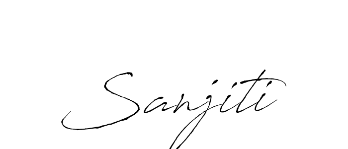 Create a beautiful signature design for name Sanjiti. With this signature (Antro_Vectra) fonts, you can make a handwritten signature for free. Sanjiti signature style 6 images and pictures png