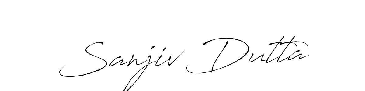How to make Sanjiv Dutta signature? Antro_Vectra is a professional autograph style. Create handwritten signature for Sanjiv Dutta name. Sanjiv Dutta signature style 6 images and pictures png