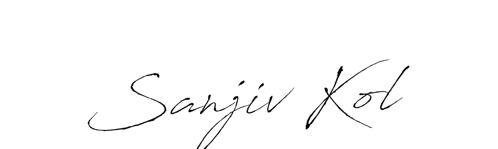 How to Draw Sanjiv Kol signature style? Antro_Vectra is a latest design signature styles for name Sanjiv Kol. Sanjiv Kol signature style 6 images and pictures png