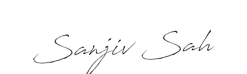 How to make Sanjiv Sah signature? Antro_Vectra is a professional autograph style. Create handwritten signature for Sanjiv Sah name. Sanjiv Sah signature style 6 images and pictures png