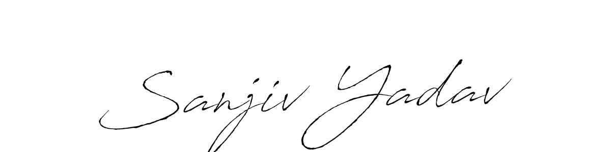 Use a signature maker to create a handwritten signature online. With this signature software, you can design (Antro_Vectra) your own signature for name Sanjiv Yadav. Sanjiv Yadav signature style 6 images and pictures png