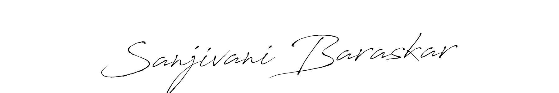 The best way (Antro_Vectra) to make a short signature is to pick only two or three words in your name. The name Sanjivani Baraskar include a total of six letters. For converting this name. Sanjivani Baraskar signature style 6 images and pictures png