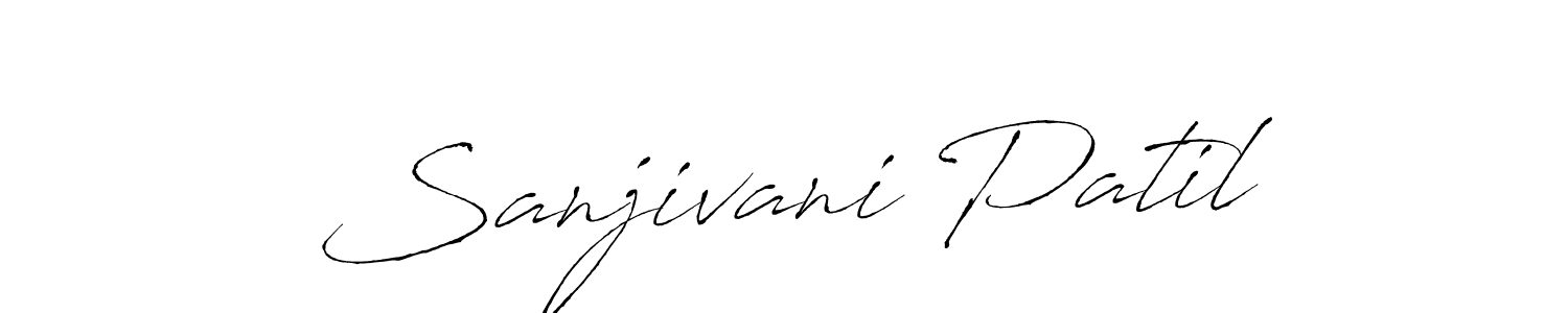 Make a beautiful signature design for name Sanjivani Patil. With this signature (Antro_Vectra) style, you can create a handwritten signature for free. Sanjivani Patil signature style 6 images and pictures png