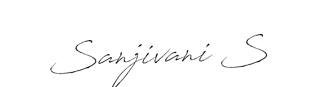 Also You can easily find your signature by using the search form. We will create Sanjivani S name handwritten signature images for you free of cost using Antro_Vectra sign style. Sanjivani S signature style 6 images and pictures png