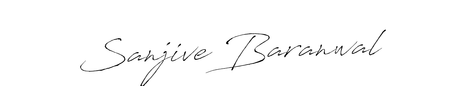 Create a beautiful signature design for name Sanjive Baranwal. With this signature (Antro_Vectra) fonts, you can make a handwritten signature for free. Sanjive Baranwal signature style 6 images and pictures png