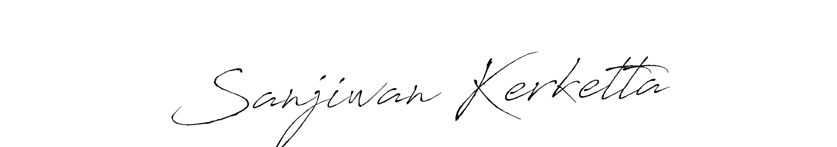 Create a beautiful signature design for name Sanjiwan Kerketta. With this signature (Antro_Vectra) fonts, you can make a handwritten signature for free. Sanjiwan Kerketta signature style 6 images and pictures png