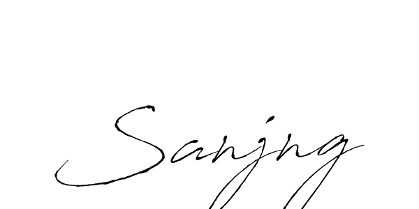 Use a signature maker to create a handwritten signature online. With this signature software, you can design (Antro_Vectra) your own signature for name Sanjng. Sanjng signature style 6 images and pictures png