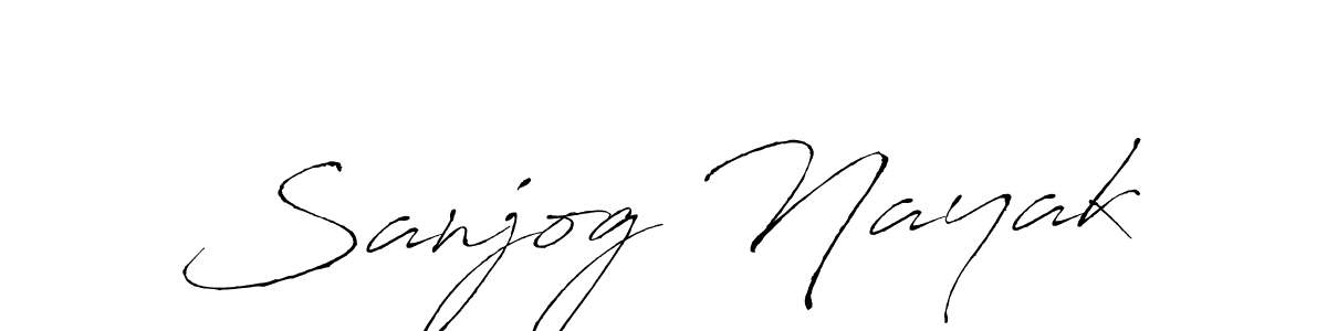Design your own signature with our free online signature maker. With this signature software, you can create a handwritten (Antro_Vectra) signature for name Sanjog Nayak. Sanjog Nayak signature style 6 images and pictures png