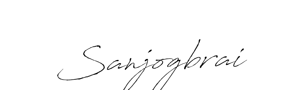 The best way (Antro_Vectra) to make a short signature is to pick only two or three words in your name. The name Sanjogbrai include a total of six letters. For converting this name. Sanjogbrai signature style 6 images and pictures png