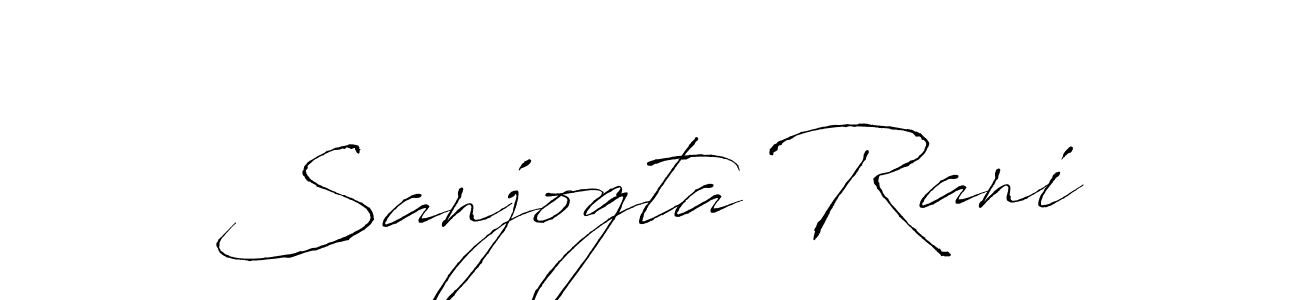Design your own signature with our free online signature maker. With this signature software, you can create a handwritten (Antro_Vectra) signature for name Sanjogta Rani. Sanjogta Rani signature style 6 images and pictures png
