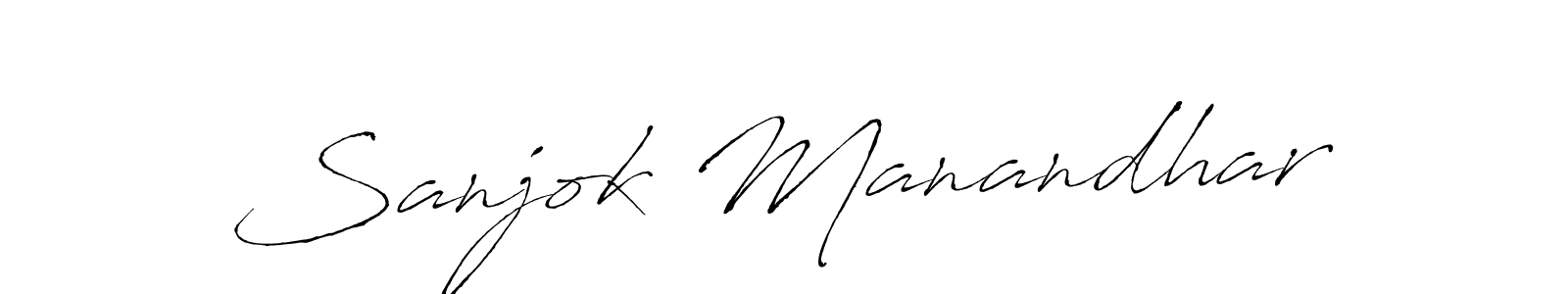 The best way (Antro_Vectra) to make a short signature is to pick only two or three words in your name. The name Sanjok Manandhar include a total of six letters. For converting this name. Sanjok Manandhar signature style 6 images and pictures png