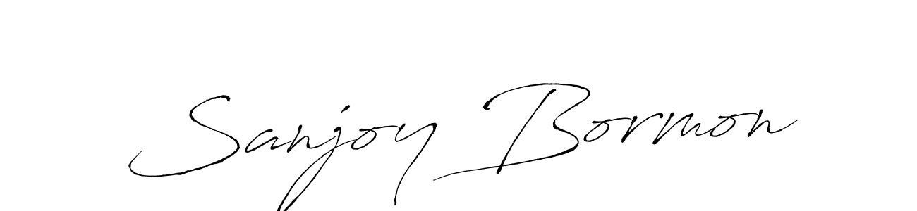 Sanjoy Bormon stylish signature style. Best Handwritten Sign (Antro_Vectra) for my name. Handwritten Signature Collection Ideas for my name Sanjoy Bormon. Sanjoy Bormon signature style 6 images and pictures png