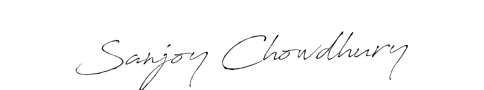 Also we have Sanjoy Chowdhury name is the best signature style. Create professional handwritten signature collection using Antro_Vectra autograph style. Sanjoy Chowdhury signature style 6 images and pictures png