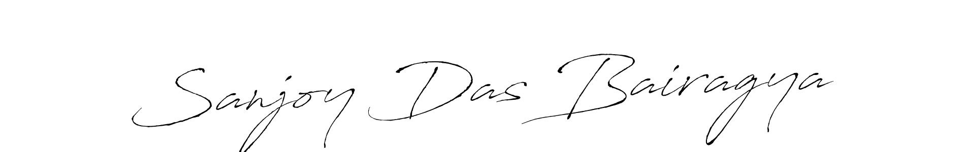 How to make Sanjoy Das Bairagya signature? Antro_Vectra is a professional autograph style. Create handwritten signature for Sanjoy Das Bairagya name. Sanjoy Das Bairagya signature style 6 images and pictures png