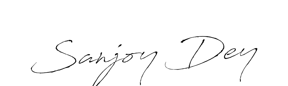 Create a beautiful signature design for name Sanjoy Dey. With this signature (Antro_Vectra) fonts, you can make a handwritten signature for free. Sanjoy Dey signature style 6 images and pictures png