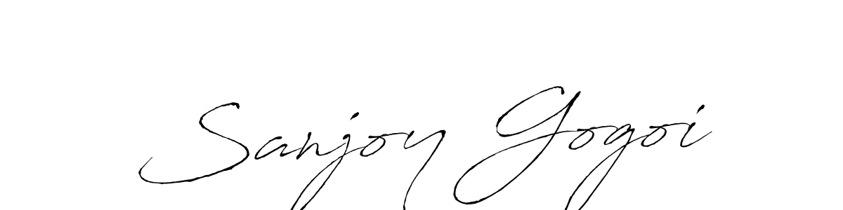 Also we have Sanjoy Gogoi name is the best signature style. Create professional handwritten signature collection using Antro_Vectra autograph style. Sanjoy Gogoi signature style 6 images and pictures png