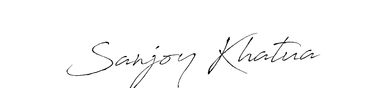 You should practise on your own different ways (Antro_Vectra) to write your name (Sanjoy Khatua) in signature. don't let someone else do it for you. Sanjoy Khatua signature style 6 images and pictures png