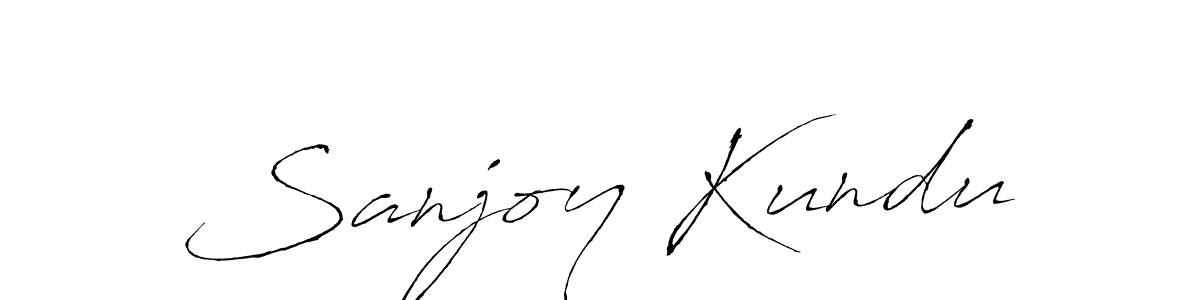 Create a beautiful signature design for name Sanjoy Kundu. With this signature (Antro_Vectra) fonts, you can make a handwritten signature for free. Sanjoy Kundu signature style 6 images and pictures png