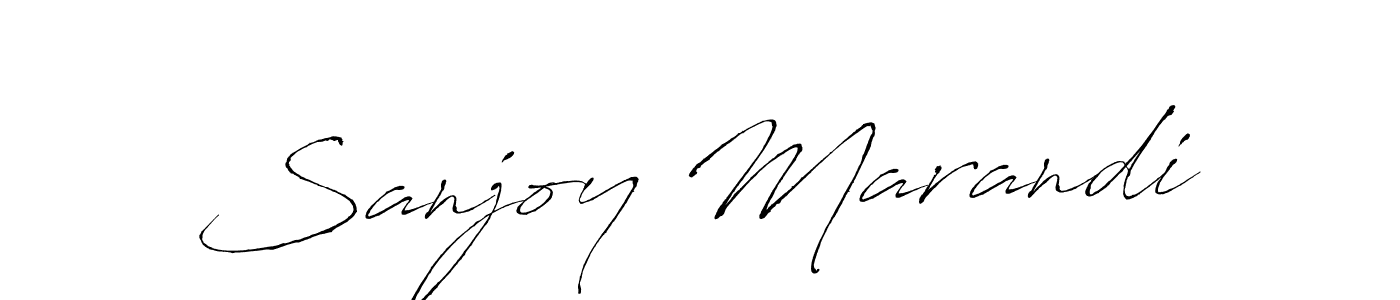 How to make Sanjoy Marandi signature? Antro_Vectra is a professional autograph style. Create handwritten signature for Sanjoy Marandi name. Sanjoy Marandi signature style 6 images and pictures png