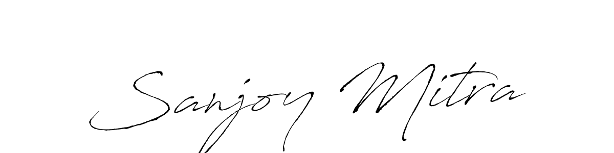 Antro_Vectra is a professional signature style that is perfect for those who want to add a touch of class to their signature. It is also a great choice for those who want to make their signature more unique. Get Sanjoy Mitra name to fancy signature for free. Sanjoy Mitra signature style 6 images and pictures png