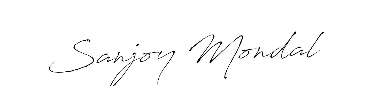 Use a signature maker to create a handwritten signature online. With this signature software, you can design (Antro_Vectra) your own signature for name Sanjoy Mondal. Sanjoy Mondal signature style 6 images and pictures png
