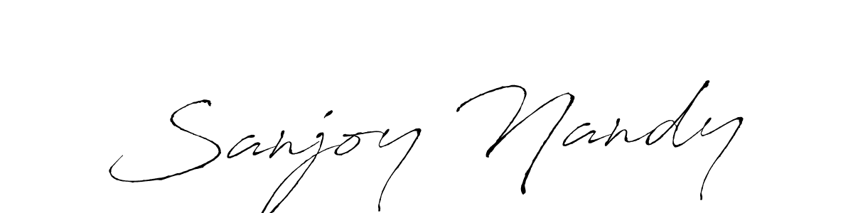 Also we have Sanjoy Nandy name is the best signature style. Create professional handwritten signature collection using Antro_Vectra autograph style. Sanjoy Nandy signature style 6 images and pictures png