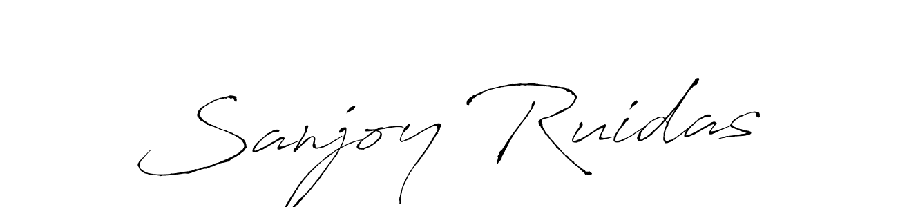 You should practise on your own different ways (Antro_Vectra) to write your name (Sanjoy Ruidas) in signature. don't let someone else do it for you. Sanjoy Ruidas signature style 6 images and pictures png