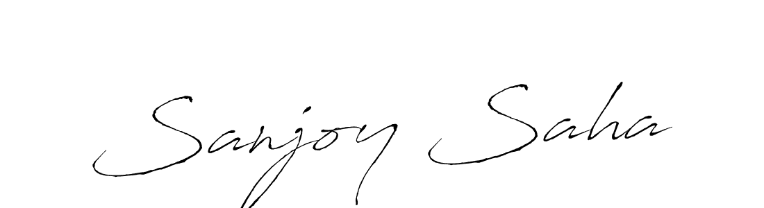 Design your own signature with our free online signature maker. With this signature software, you can create a handwritten (Antro_Vectra) signature for name Sanjoy Saha. Sanjoy Saha signature style 6 images and pictures png